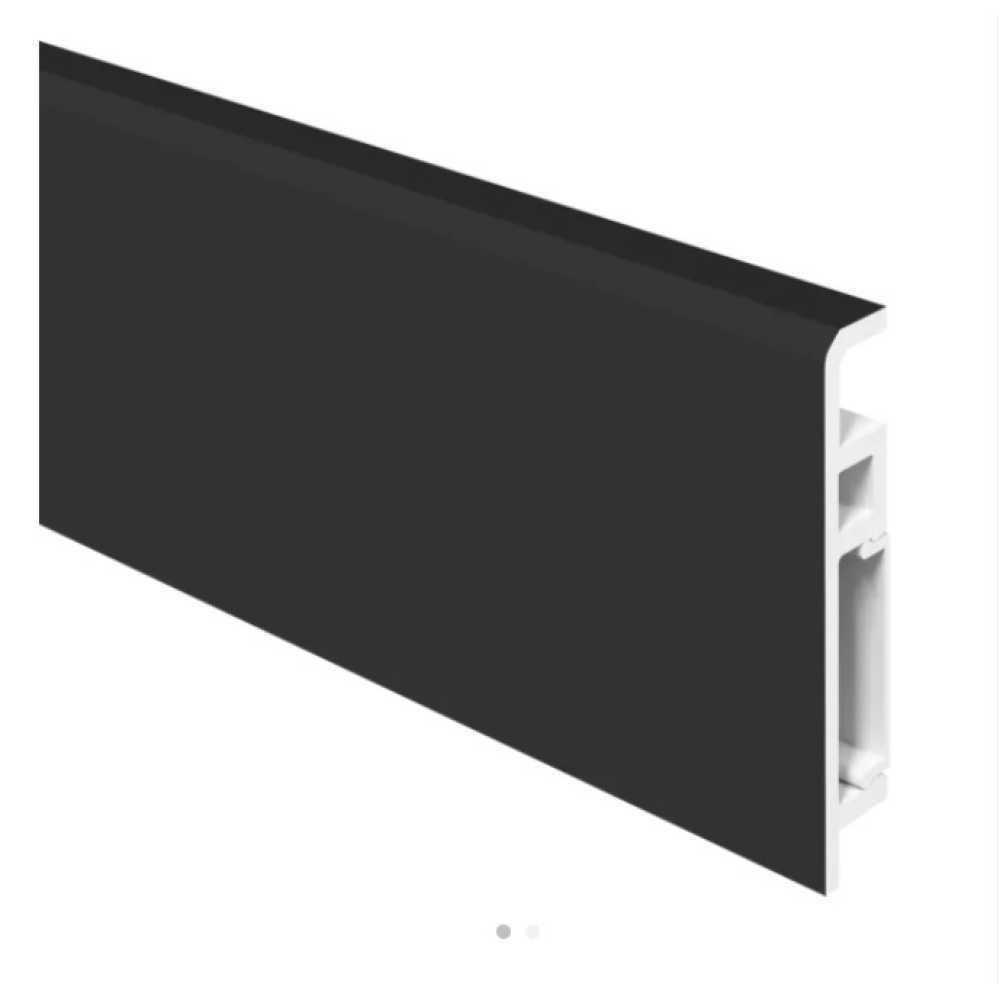 Фото Плинтус Aberhof Luxe Графит (70х13х2000 мм)