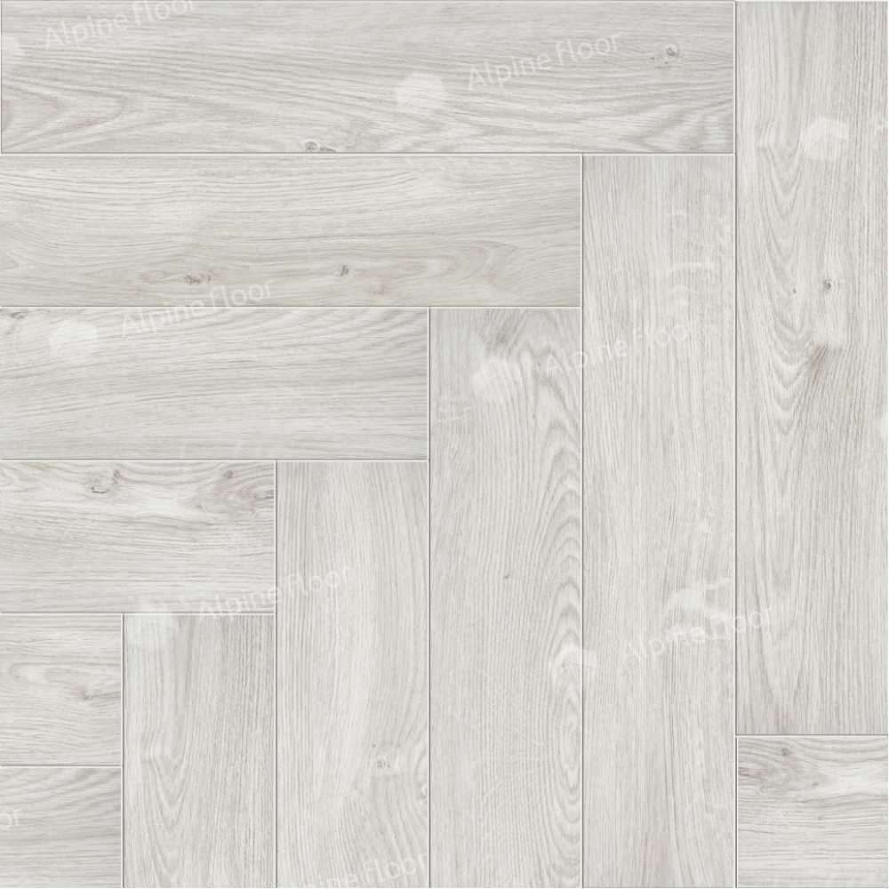 Фото Плитка SPC Alpine Floor Parquet Light Снежный ECO 13-11, 43 класс (600х125х4.0 мм)