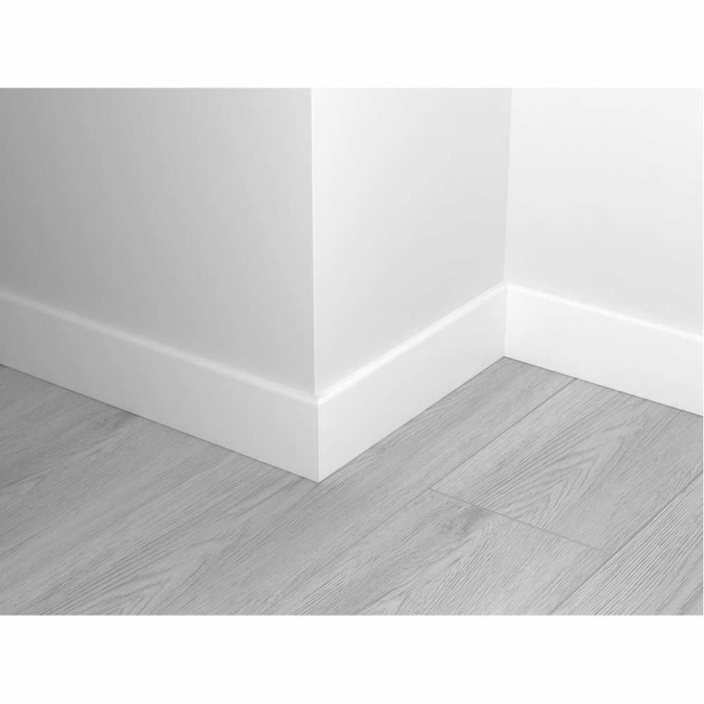 Фото Плинтус напольный SPC Alpine Floor Белый 11-00, 80х11 мм