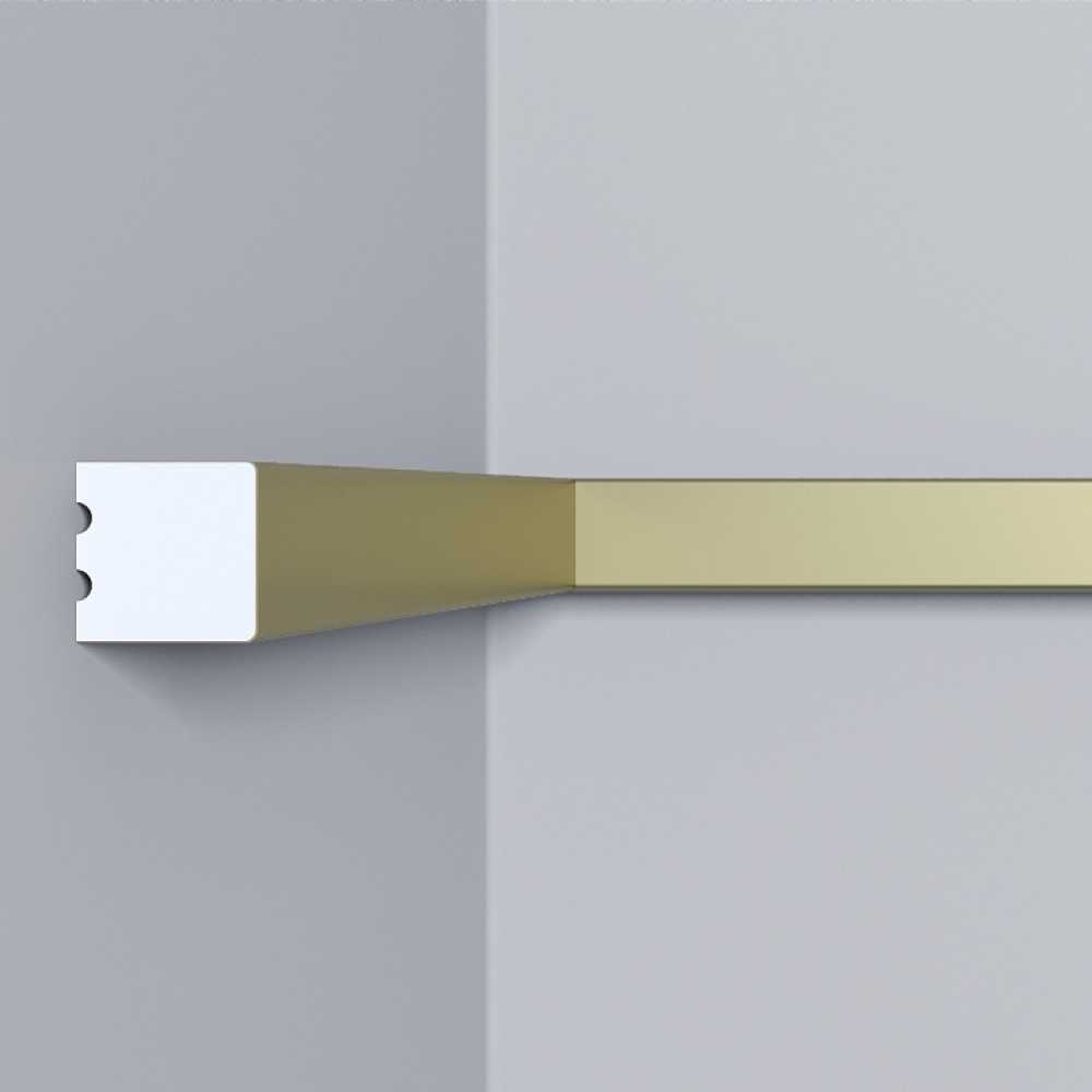 Фото Молдинг Bello Deco Золото матовое (8*8*2600)