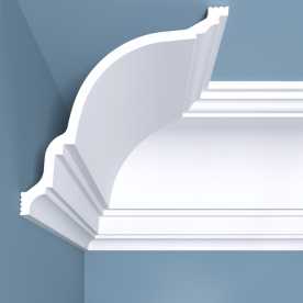 Карниз под покраску из полистирола Bello Deco K23 (180х180х2000 мм)