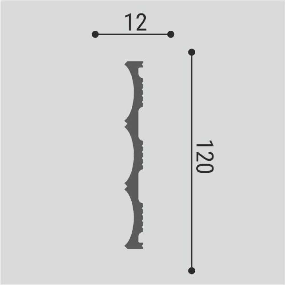 Фото Стеновая панель Bello Deco СП 23/3 полистирол (120× 12 × 3000 мм)