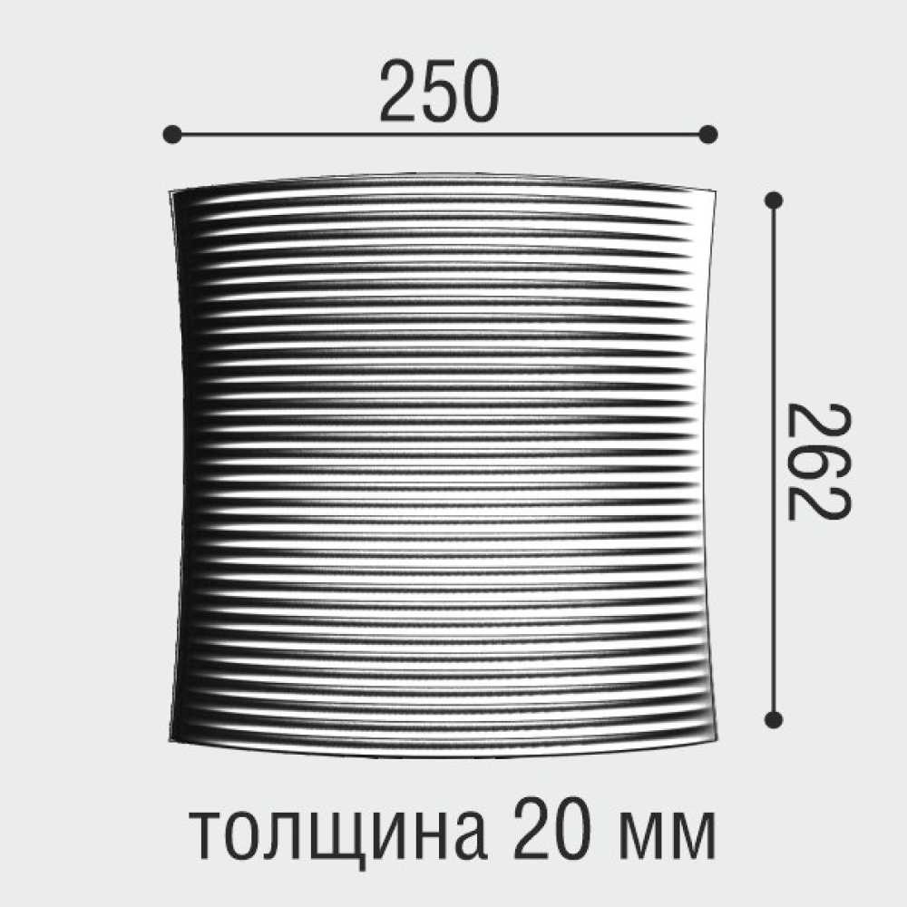 Фото Стеновая панель Bello Deco СП 25 полистирол (262× 20 × 250 мм)