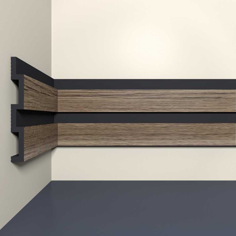 Фото Панель стеновая Bello deco XPS СПЛ 24/3 Дуб дикий (120*15*3000)