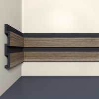 Панель стеновая Bello deco XPS СПЛ 24/3 Дуб дикий (120*15*3000)