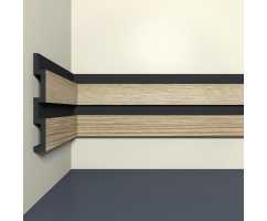 Панель стеновая Bello deco XPS СПЛ 24/3 Дуб классический (120*15*3000)