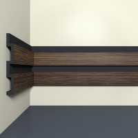 Панель стеновая Bello deco XPS СПЛ 24/3 Орех темный (120*15*3000)