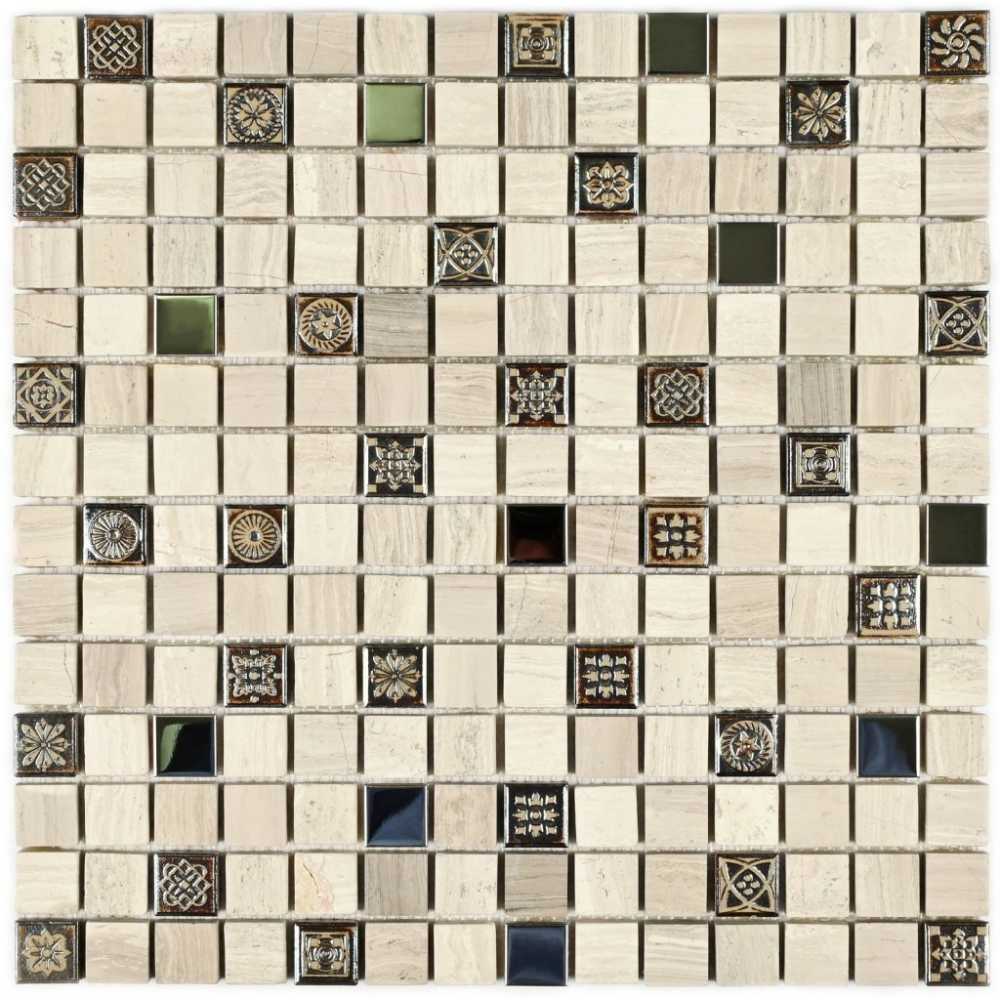 Фото Мозаика из натурального камня Bonaparte Milan-2, 20х20 (305х305х7 мм)
