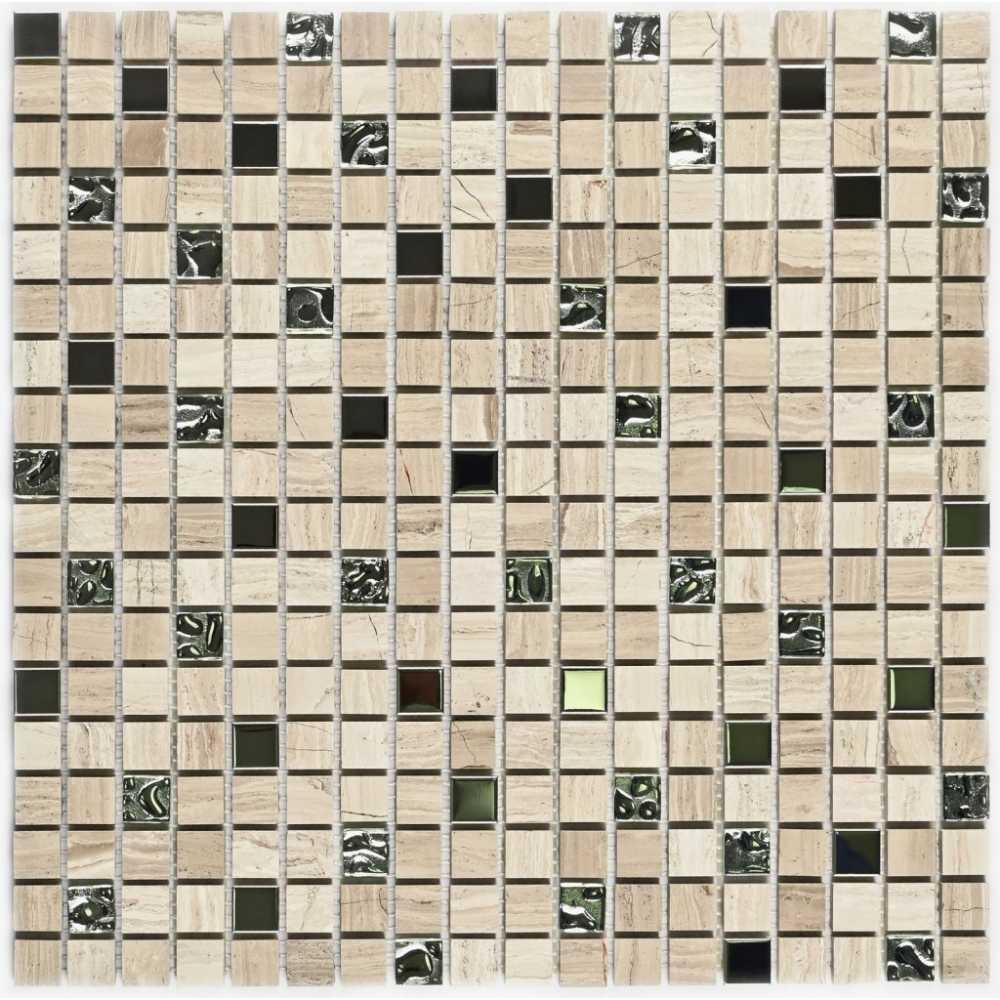 Фото Мозаика из натурального камня Bonaparte Tokyo 15х15 (305х305х7 мм)