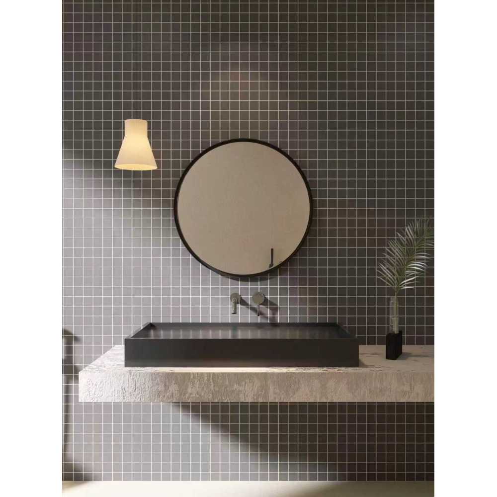 Фото Мозаика из керамогранита Bonaparte Arene Graphite 48х48 (306х306х6 мм)