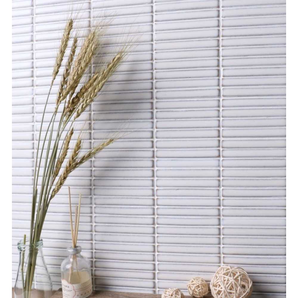 Фото Мозаика из керамогранита Bonaparte Finger sweet milk 12х92 (284х298х8 мм)