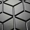 Маленькое фото Мозаика керамическая Bonaparte Landa Black matt 48х48 (267.4х309х6 мм)