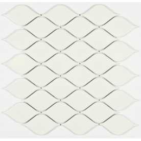 Мозаика керамическая Bonaparte Melany White glossy 48х86 (264х280х6 мм)
