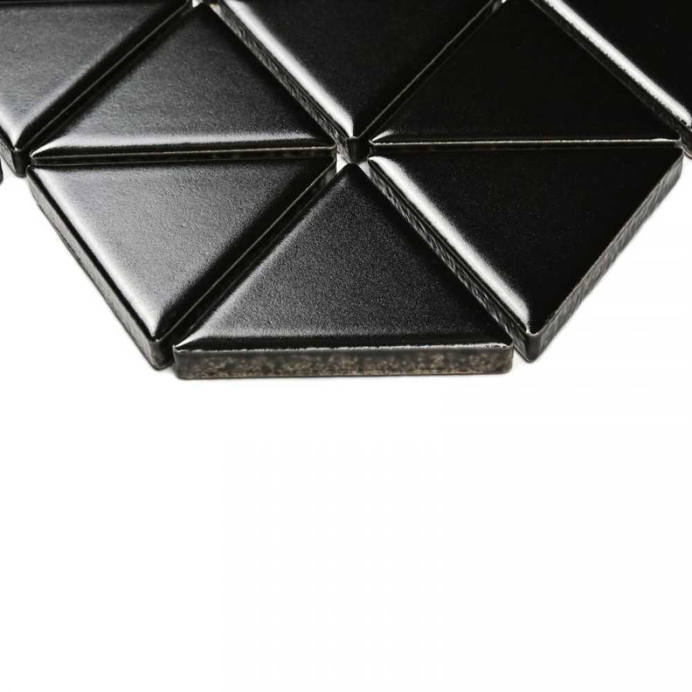 Фото Мозаика керамическая Bonaparte Reno Black matt 39х45 (252х291х6 мм)