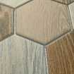 Маленькое фото Мозаика из керамогранита Bonaparte Wood comb 95х110 (295х256х6 мм)