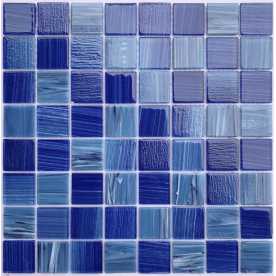 Мозаика стеклянная Bonaparte Alaska dark blue 36х36 (304х304х4 мм)