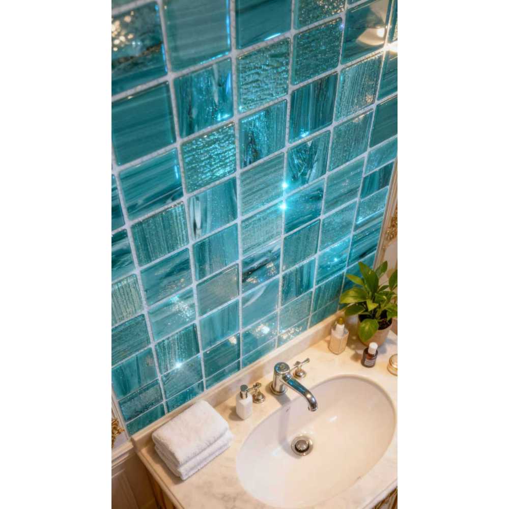 Фото Мозаика стеклянная Bonaparte Alaska tempo 36х36 (304х304х4 мм)