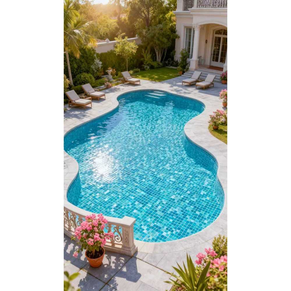 Фото Мозаика стеклянная Bonaparte Alaska tempo 36х36 (304х304х4 мм)