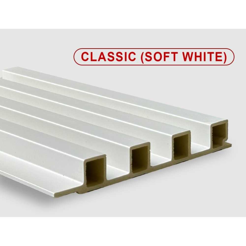 Фото Стеновые панели ПВХ Classic soft white, 160*22*2800 мм