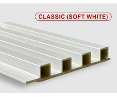 Стеновые панели ПВХ Classic soft white, 160*22*2800 мм