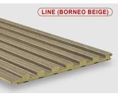 Стеновые панели ПВХ Line borneo beige, 140*8*2800 мм