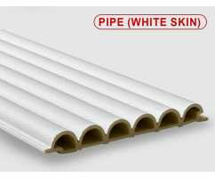 Стеновые панели ПВХ Pipe white skin, 123*15*2800 мм