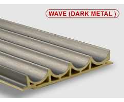 Стеновые панели ПВХ Wave dark metal , 100*15*2800 мм