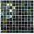 Мозаика стеклянная Bonaparte Bondi black-25, 25х25 (300х300х4 мм)