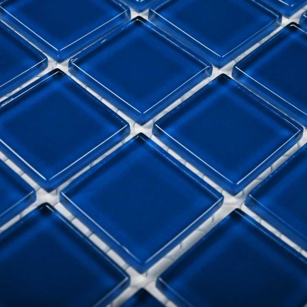 Фото Мозаика стеклянная Bonaparte Deep blu 25х25 (300х300х4 мм)