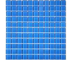 Мозаика стеклянная Bonaparte Royal blue 25х25 (300х300х4 мм)