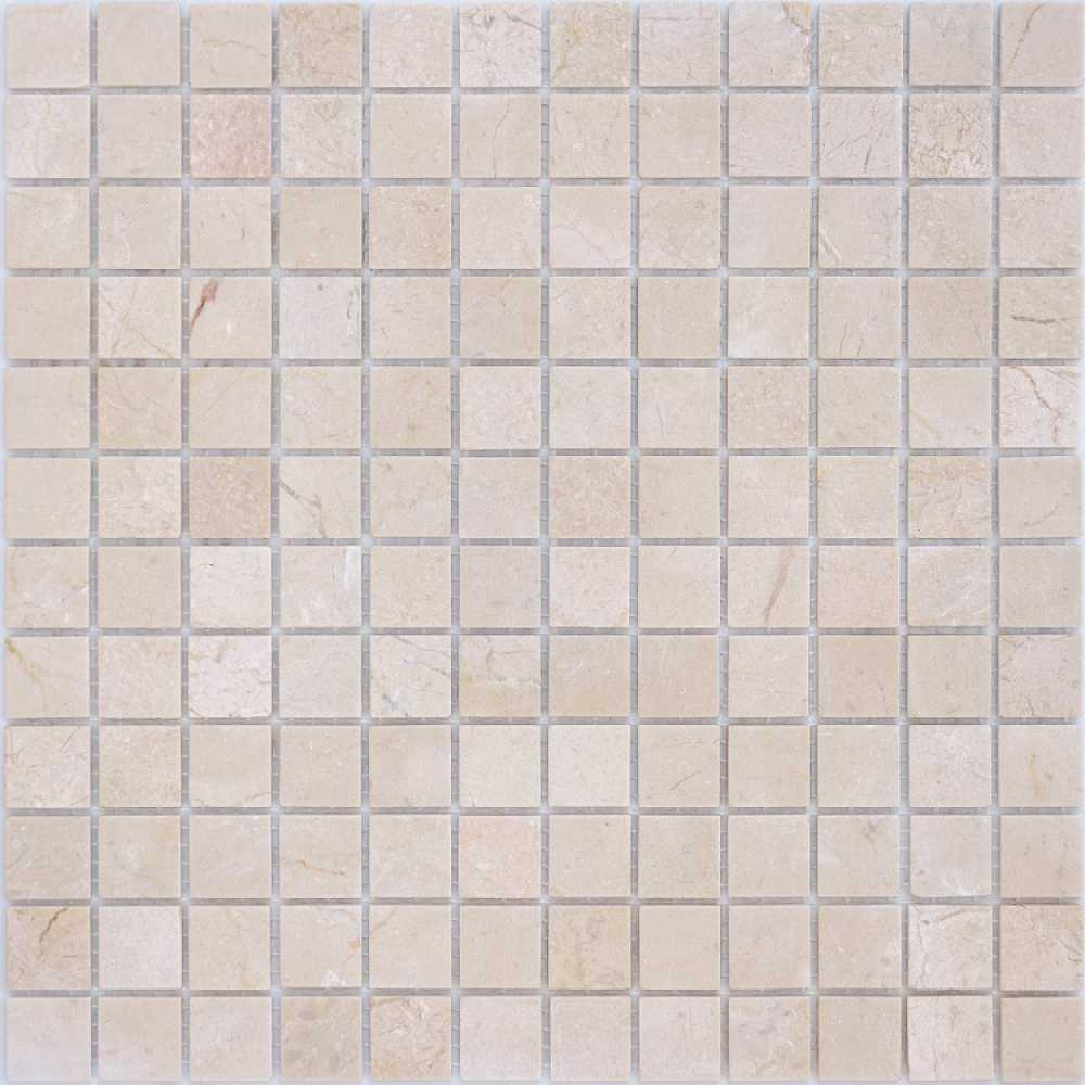 Фото Мозаика из натурального камня Caramelle Crema Marfil POL 23х23 (298х298х4 мм)