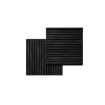 Маленькое фото Акустическая панель Cosca Дуб Графит, черный войлок, рейки (600х600 х19мм)