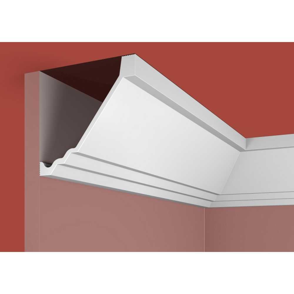 Фото Карниз под покраску Cosca KX054 из экополимера (113х116х2000 мм)