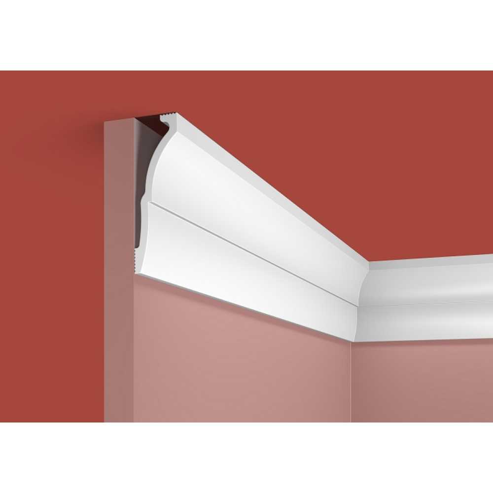 Фото Карниз под покраску Cosca KX058 из экополимера (91х30х2000 мм)