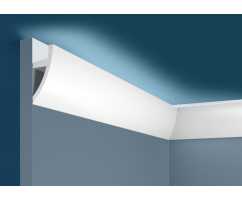 Карниз под покраску Cosca КХ072 под подсветку (75х33х2000 мм) 