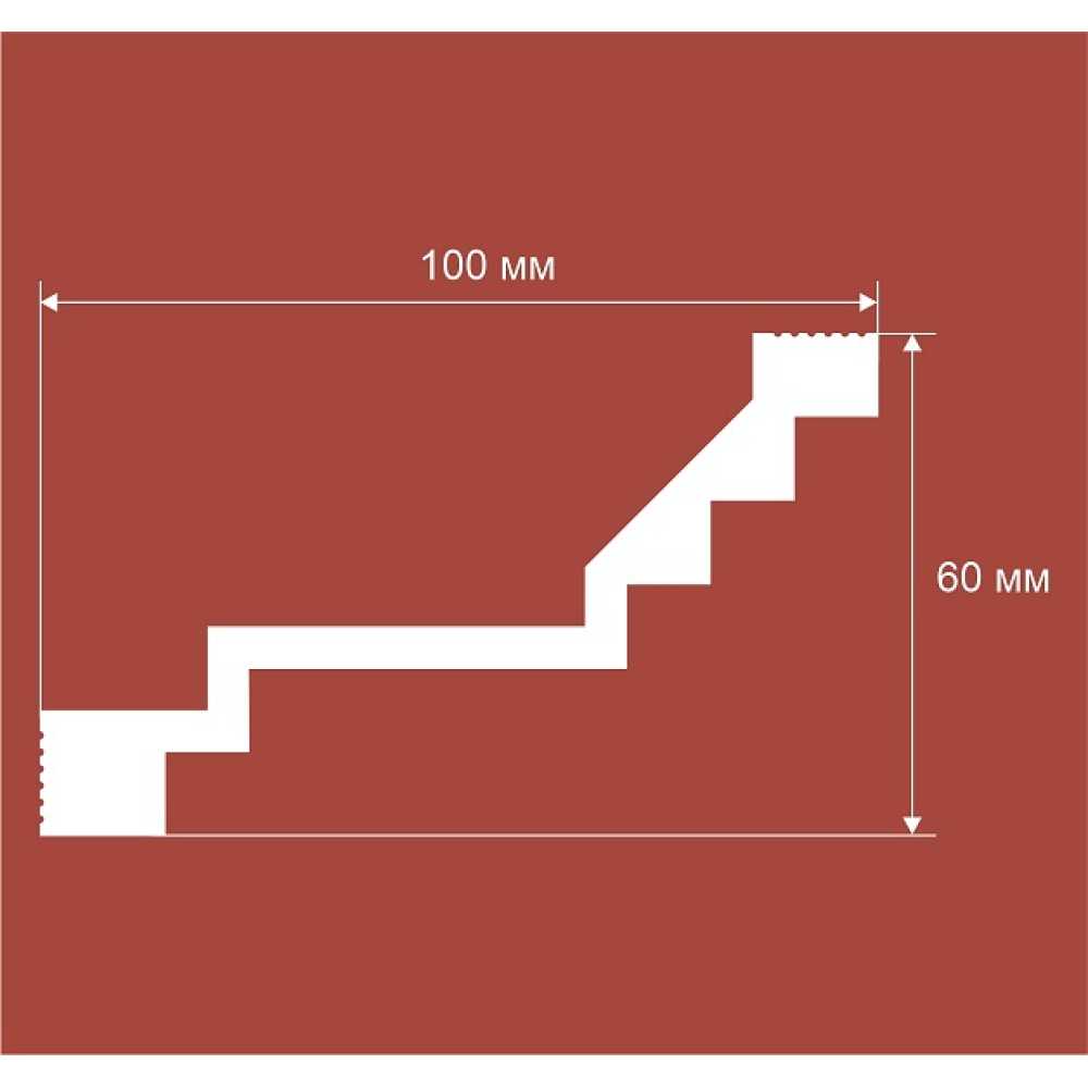 Фото Карниз под покраску Cosca KX081 из экополимера (60х100х2000 мм)