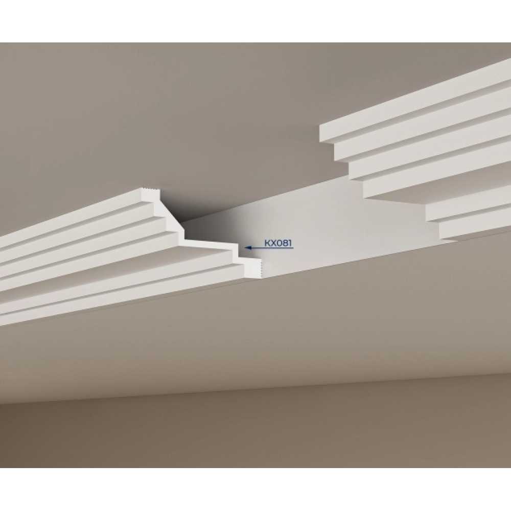 Фото Карниз под покраску Cosca KX081 из экополимера (60х100х2000 мм)