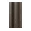 Маленькое фото Акустическая панель Cosca шпон Дуб Маррон коричневый, черный войлок, рейки МДФ (1200х600 х21мм)
