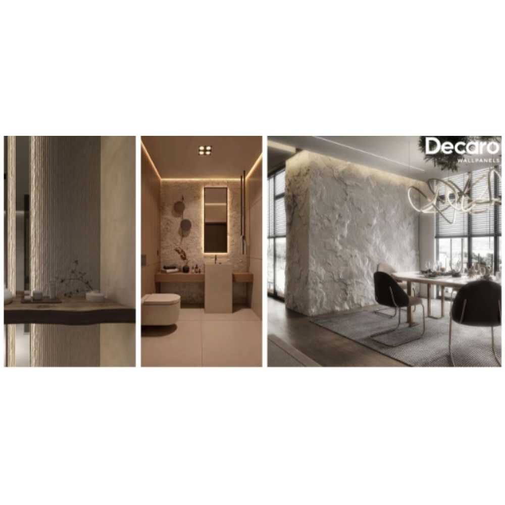Фото Гибкий камень Decaro WallPanels Flex Stone D1005 Lunar Surface (1 шт= 3.08 м2)