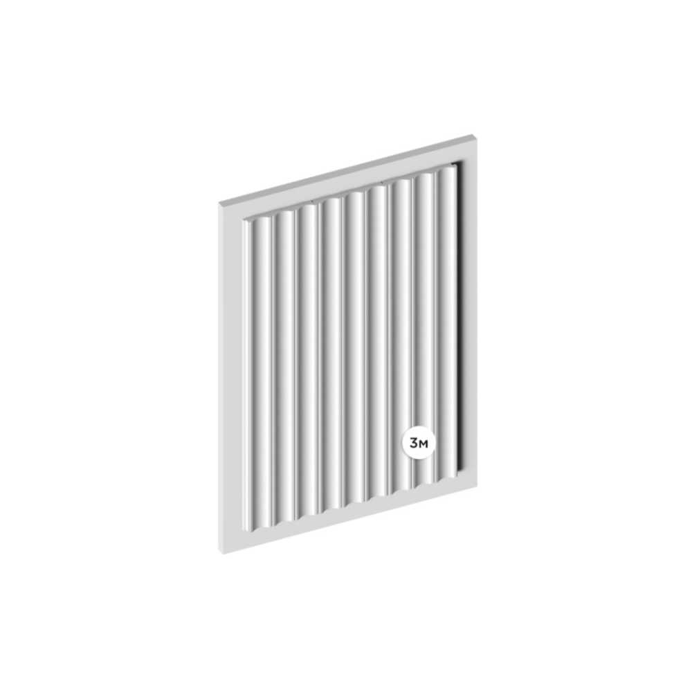 Фото Декоративная панель HIWOOD LV138 LONG NP под покраску (120 × 12 × 3000 мм)