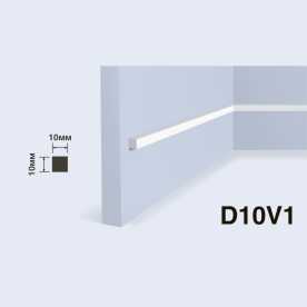 Молдинг под покраску HIWOOD D10V1 из фитополимера (10х10х2000 мм)