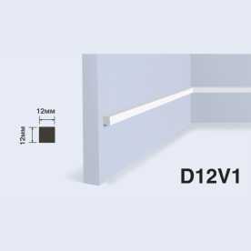 Молдинг под покраску HIWOOD D12V1 из фитополимера (12х12х2700 мм)