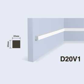 Молдинг под покраску HIWOOD D20V1 из фитополимера (10х10х2000 мм)