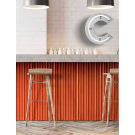 Декоративная панель HIWOOD LV139 OR3G Оранжевая (120 × 12 × 2700 мм)