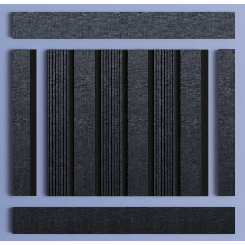 Фото Декоративная панель HIWOOD LV123 BK114K (120 × 12 × 2700 мм)