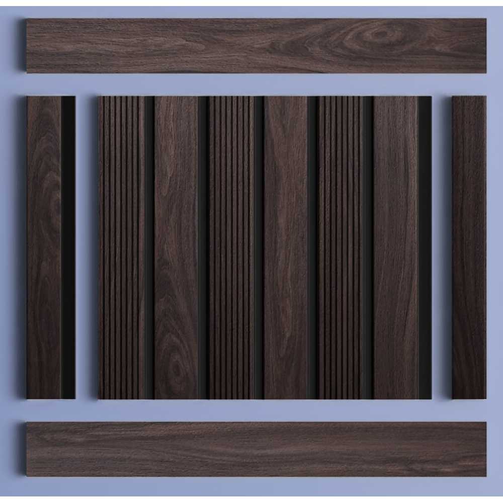 Фото Декоративная панель HIWOOD LV123 BR395K под дерево (120 × 12 × 2700 мм)