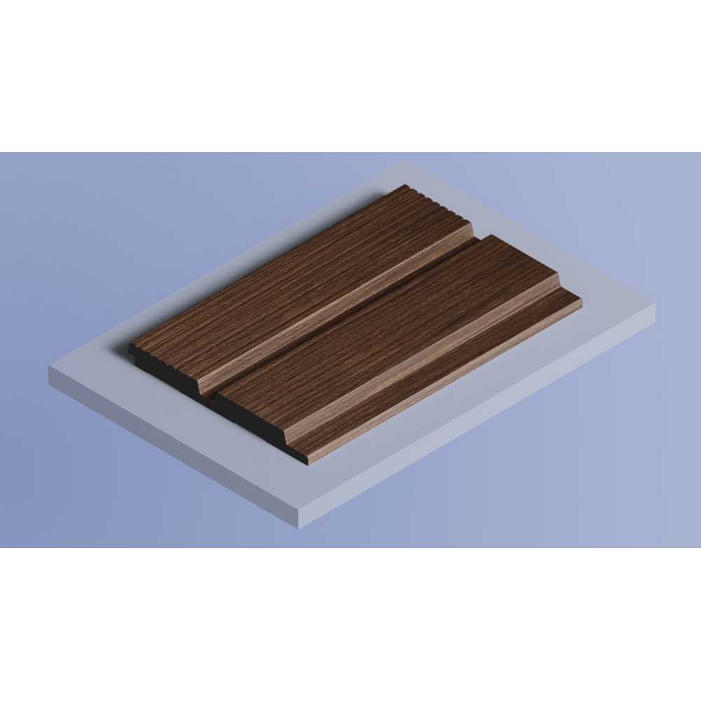 Фото Декоративная панель HIWOOD LV123 BR396 под дерево (120 × 12 × 2700 мм)
