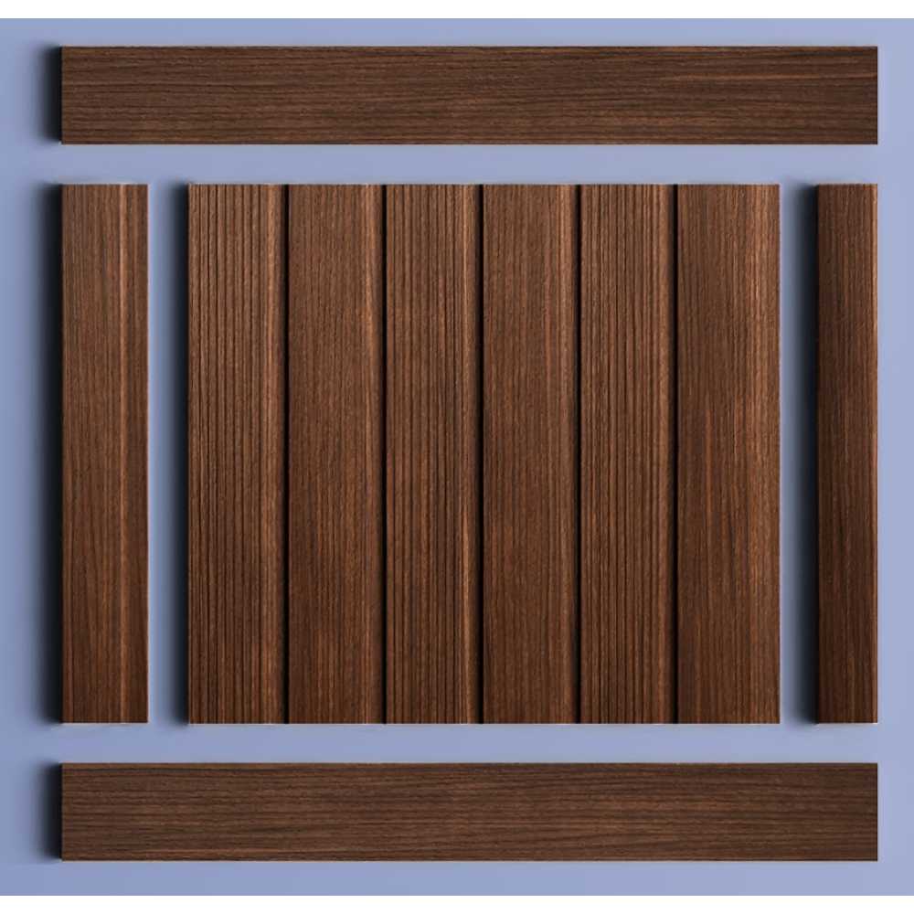 Фото Декоративная панель HIWOOD LV123 BR396 под дерево (120 × 12 × 2700 мм)