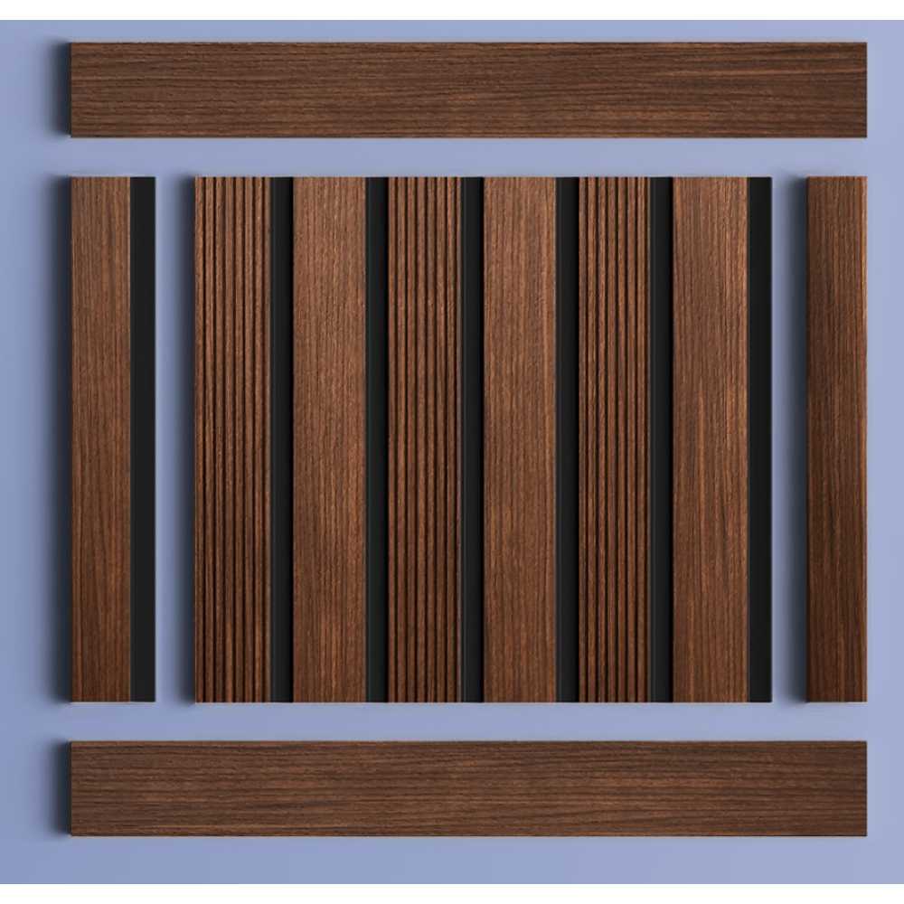 Фото Декоративная панель HIWOOD LV123 BR396K под дерево (120 × 12 × 2700 мм)