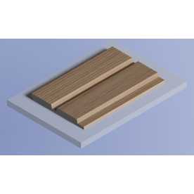 Декоративная панель HIWOOD LV123 BR417 под дерево (120 × 12 × 2700 мм)